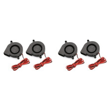 4x Luftfläkt Turbofläkt Ultratyst Liten -Kylfläkt 5015 DIY 3D-Skrivarmonteringssats för RepRap E10 E12  12V-Fläktar