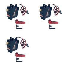 3X 17G 3.5KG Metal Gear Digital Servo and Metal Servo Arm S0017M for WPL C14 C24 MN D90 MN99S RC Car Upgrade Parts,1