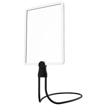 5x vergrootglas met licht, oplaadbare handsfree vergrootlamp met flexibele zwanenhals, 24x17cm ultraheldere lens