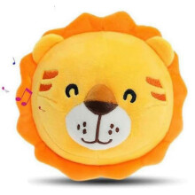 (Lion) Interactief Speelgoed voor Honden en Katten met USB-Oplading, Muziek, Trillingen en Stuitende Bal