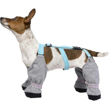 (Gray, XL) Botas para perros de ajuste seguro con correas ajustables, impermeables y antideslizantes para la protección de las patas en la nieve.
