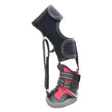 (black red 1pcs, M) Zapatos Correctivos para Perros con Ajuste de Rodilla y Suela Antideslizante para Estabilidad y Cuidado de Heridas