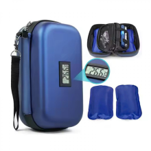 Estuche de viaje portátil para insulina de 24 horas, enfriador para diabéticos con pantalla de temperatura, bolsa de almacenamient