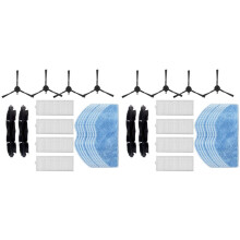 2 Conjunto para EZVIZ RE4 / RE5 Robot Aspirador Reemplazo Cepillo Lateral Principal Filtro HEPA Almohadillas de Fregona Repuestos Accesorios