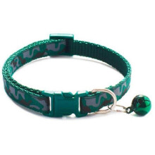 (Burgundy, 10pcs) Hondenhalsband, camouflagepatroon met bel, verstelbaar 19-32cm, 1.0cm breed, voor honden, katten en puppies
