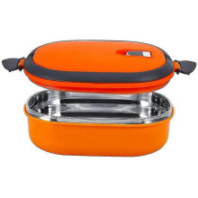 Boîte à lunch isotherme en acier inoxydable étanche pour enfants et adultes, idéale pour l'école et le bureau. Garde le chaud.