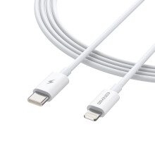 (1 m) Eseekgo 27W MFi-Certified Lightning to USB-C Fast Charging Cable, White