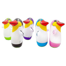 (L) Inflatable Penguin Beach Pool Float, 2 Optional Sizes 30cm 70cm, PVC Material for Swimming Pool Party Home Decoration