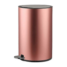 (Rose Gold) Kosz na śmieci ze stali nierdzewnej, cichy otwieranie i zamykanie, do kuchni łazienki biuru, duża pojemność
