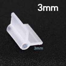 (3mm) Grampo de Enxertia para Plantas, Transparente, 100 Peças, 2-5mm, Suporte para Tomate e Horticultura