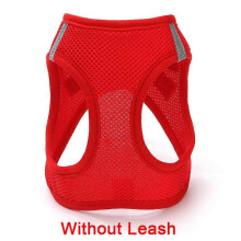 (3-Red, XL) Imbracatura a gilet per cani di piccola e media taglia, con design breakaway e elementi riflettenti in miscela di poliestere