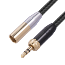 3,5 mm:n Mini XLR -kaapeli, 1/8 tuuman stereo - 3-nastainen Mini XLR -uros -sovitin, balansoitu Mini-XLR - 3,5 mm:n uros