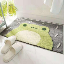 (Tree Frog) Indoor Door Mat, 60x40cm Anti Slip Entrance Rug, Chenille Water Absorbent Mat for Front Door Kitchen Bathroom