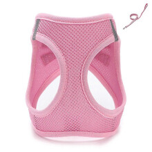 (14-Pink, XL) Arnés de chaleco para perros, diseño antirotura con elementos reflectantes, material mezcla de poliéster ajustable para caminatas