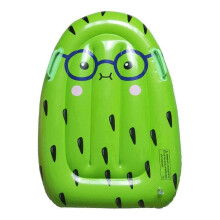 (Kiwi fruit) Inflatable Surfboard with Handle for Kids, Fruit Pattern, 90kg Capacity, PVC, Pool Beach