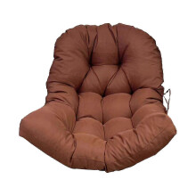 (Brown) Almofada para Cadeira de Balanço Suspensa, Poliéster, 120cm x 80cm, Uso Interior e Exterior