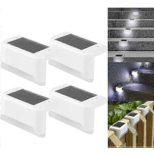 (White, Cold Light) Luz Solar para Escadas Exterior, Branco Quente 3lm, Impermeável, Jardim Caminhos