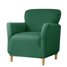 (Dark Green) Yksivarsinen sohvansuojus maitosilkkiä, beige, polyesteri, olohuoneeseen makuuhuoneeseen työhuoneeseen