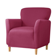 (Burgundy) Yksivarsinen sohvansuojus maitosilkkiä, beige, polyesteri, olohuoneeseen makuuhuoneeseen työhuoneeseen