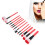 Tragbares Pinselset, 12er-Packung, rot 2