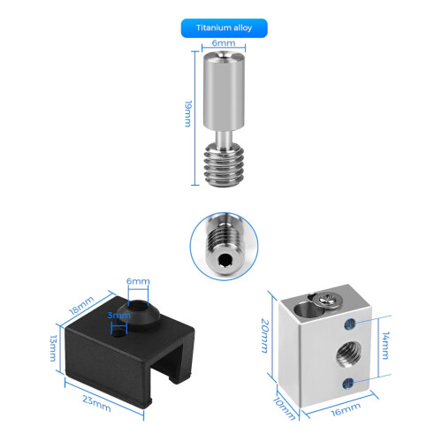 Ti-Legierung Hotend 24V 40W 300C