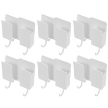 6St Phone Charger Racks Wit ABS, Wandhouder Met Oplaadfunctie