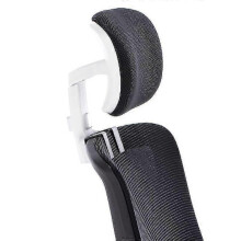 (Black and white) Ergonomic Office Chair Headrest, Universal Adjustable Support Cushion, Black Grey, 700g, Plastic Sponge Padding for Neck Relief