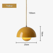 (Gold, Warm White 3000K) Pendant Light Metal Semicircular Flower Pot Design for Kitchen Island Hotel Parlour