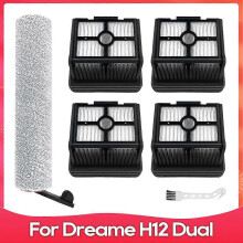 (Set E) Mäkký filter valcovej kefy kompatibilný s Dreame H12 Dual H12 Pro, náhradné príslušenstvo k vysávaču, náhradný diel