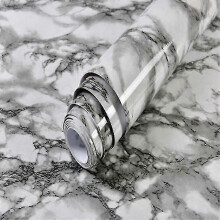 (Marble Dark Gray, 80cmx500cm) Selbstklebende Marmortapete, 80 cm breit, wasserfeste Vinyl-Kontaktfolie für Küche und Wohnbereich