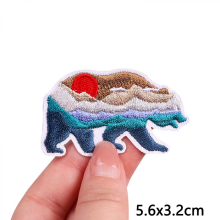 Outdoor Iron On Patches For Clothes Camp Embroidered Patches For Clothing Thermoadhesive Patches On Clothes Stripe Sew On Patch