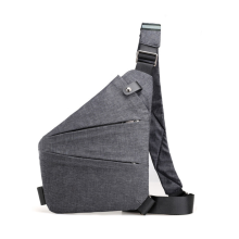 Anti-theft bag, shoulder bag, chest bag, anti-theft, security bag, unisex, right shoulder, gray