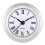(Silver) Quartz Clock Insert Movement with Roman Numerals 61mm Diameter Plastic Glass Dial 1