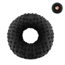 (black) Oorpiercingkussen voor zijslapers, donutvormig kussen van traagschuim met afneembare hoes, grijs