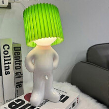 (Green) Portable Rechargeable Table Lamp with Type C Port and Adjustable Brightness