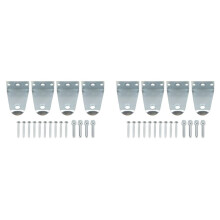 8X Metal Hold Down Brackets and Pins, Blind Brackets Blind Holder Replacements for Horizontal Blind Shades Window