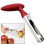 Stainless Steel Fruit Corer, Ergonomic Handle, Silver/Red, Kitchen Tool by Cozevdnt 2