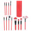 Tragbares Pinselset, 12er-Packung, rot 3