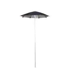 (black) Regulowany parasol przeciwsłoneczny do grządek ogrodowych, pokryty srebrem, z tkaniny chroniącej przed słońcem