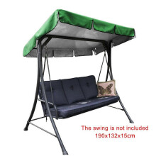 (green, 190*132*15cm) Funda de repuesto para toldo de silla colgante, compatible con 195x125x15cm, tela Oxford impermeable, color beige.