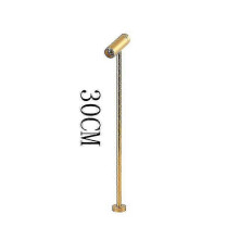 (Gold 30CM, 6000K) Dimmable LED Spotlight for Jewellery Display Rotatable Post Lamp 35cm Desktop Light 220V Brushed Nickel