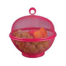 (Rose Red) Miska na ovocie s vekom odolná voči ovocným muškám, veľkoobjemový košík na domáce skladovanie