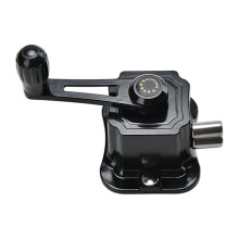 (Black) Hand Crank for Clothes Drying Rack, Aluminium Alloy with 1.8m Steel Wire, Compatible with Clothing Lift Hanger Parts