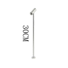 (Silver 30CM, 6000K) Dimmable LED Spotlight for Jewellery Display Rotatable Post Lamp 35cm Desktop Light 220V Brushed Nickel