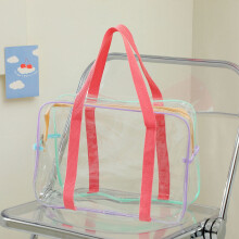 Transparente Kosmetiktasche L, Reißverschluss