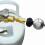 Propan-Tank-Adapter wandelt Serviceventil in QCC1- oder Typ-1-Schlauch und Regler um, Messing 5