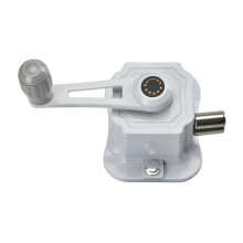 (Silver) Hand Crank for Clothes Drying Rack, Aluminium Alloy with 1.8m Steel Wire, Compatible with Clothing Lift Hanger Parts
