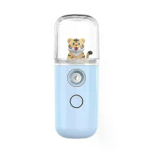 (Blue, Tiger) Naisten ihon kosteusmittari nanosuihkuhöyrystin kasvojen kauneuslaite usb-ladattava kannettava ihonhoitotyökalu