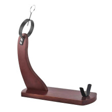 Soporte de madera para jamón con almohadilla antideslizante, robusto soporte para trinchar, ideal para uso doméstico y en res