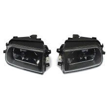 Faróis de nevoeiro dianteiros para para-choques, conjunto de 2, preto, compatíveis com BMW E39 528i